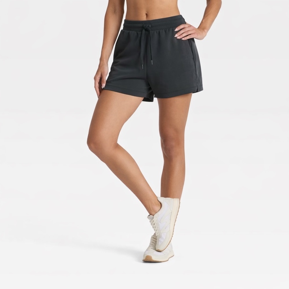 All In Men Women's Airy Sleek Shorts Black Size XS